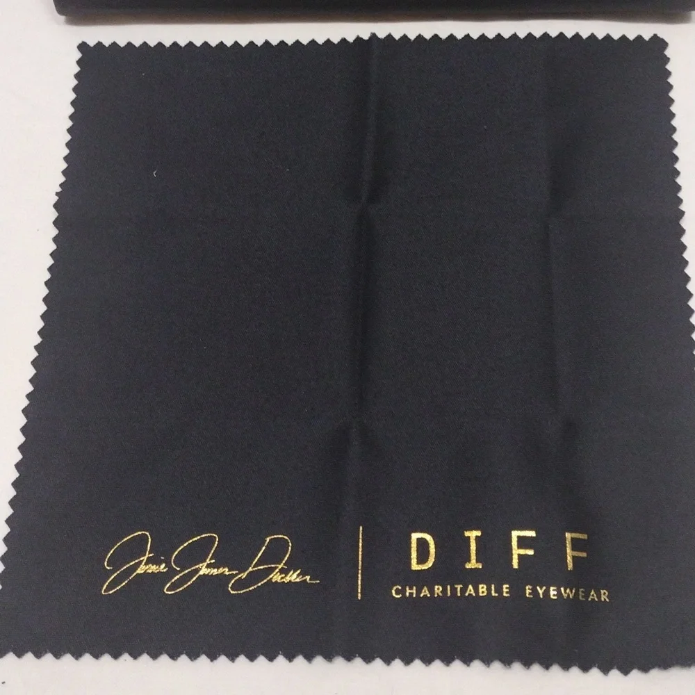 Diff Charitable Black Eyewear Cleaning Cloth Foldable Triangle Case Only EC#43 - Picture 3 of 12